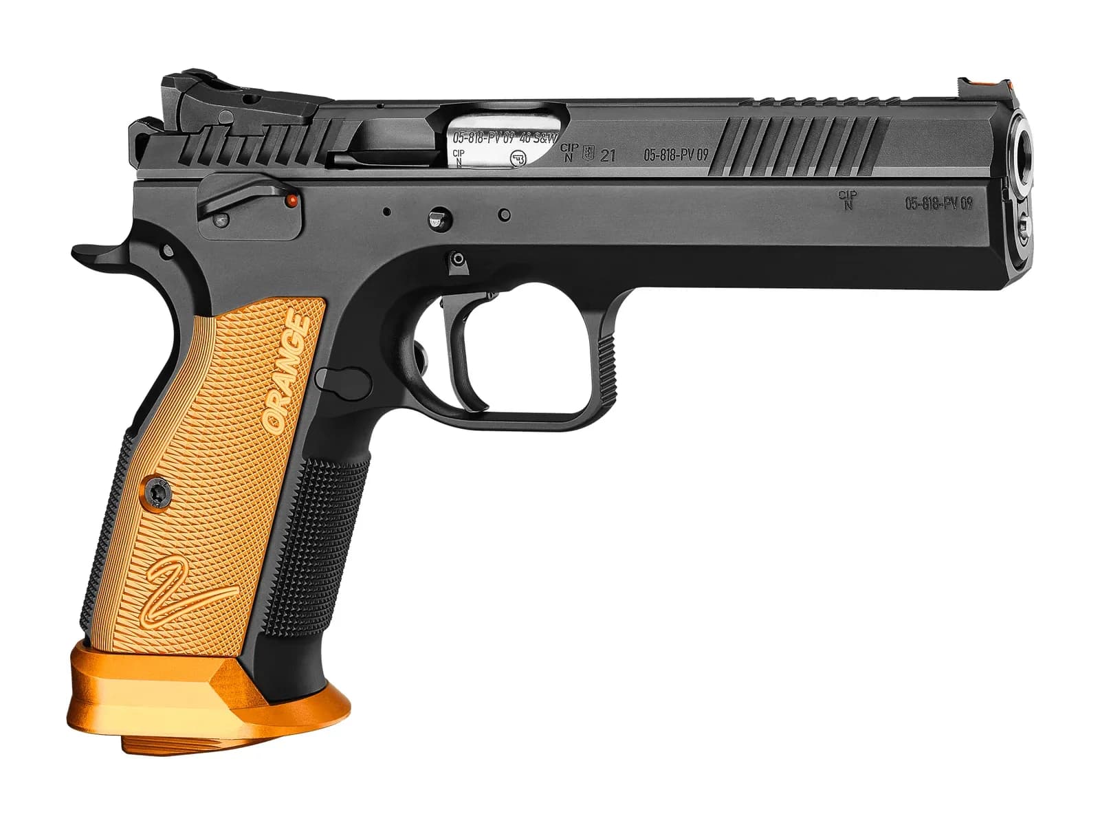CZ TS 2 Orange, vista lateral