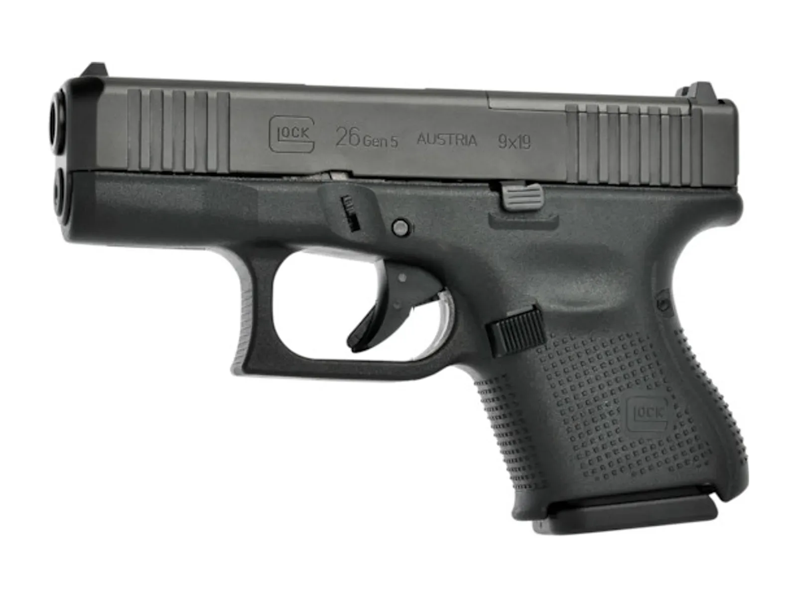 Glock G26 Gen5 MOS, vista lateral